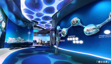 重庆电力展厅借助互动投影做到耳目一新