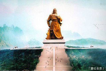 荆州造58米关公像 全息投影将带游客回到三国